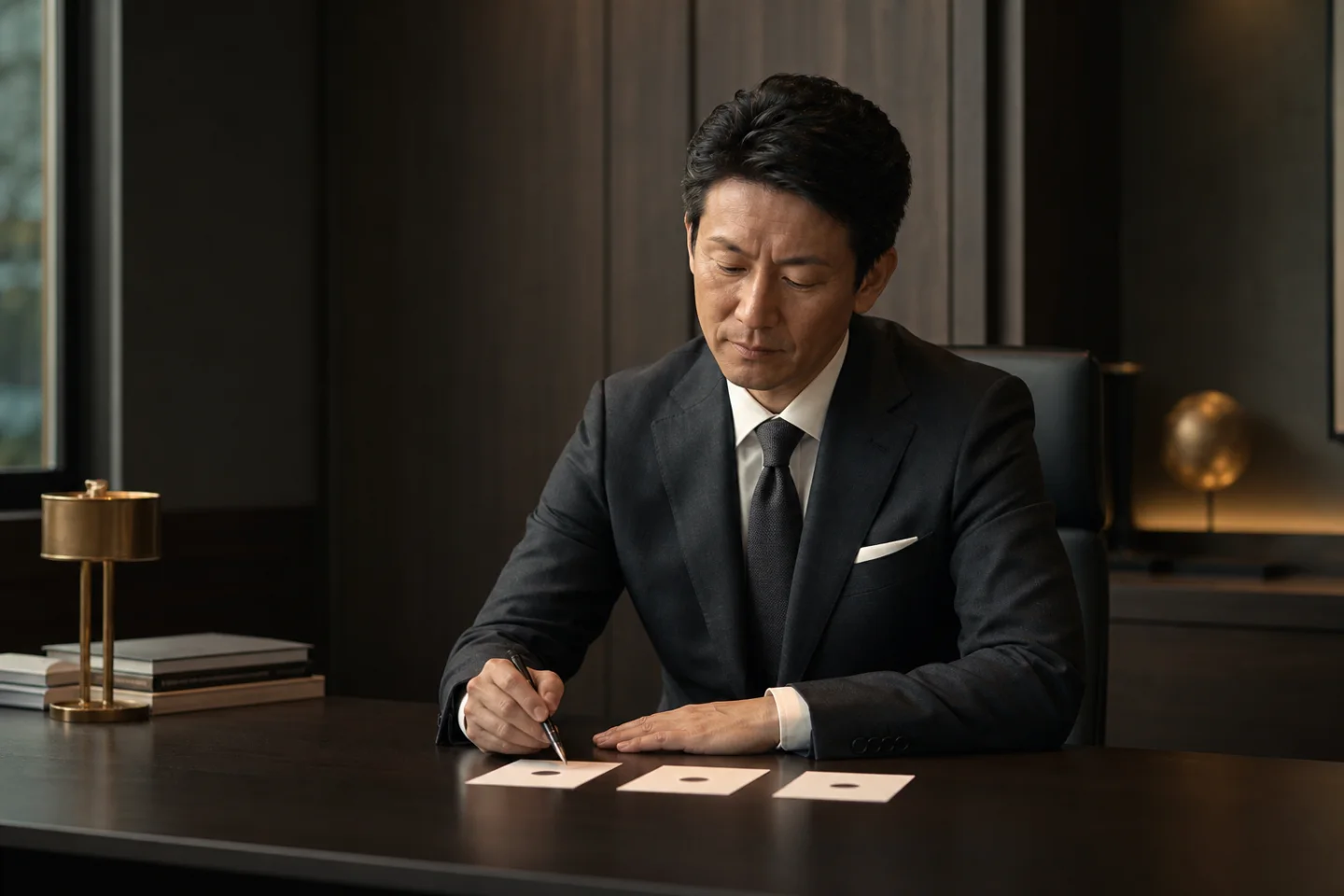 税理士が複数の相談条件を比較し、伸ばしたい仕事を選んでいる様子